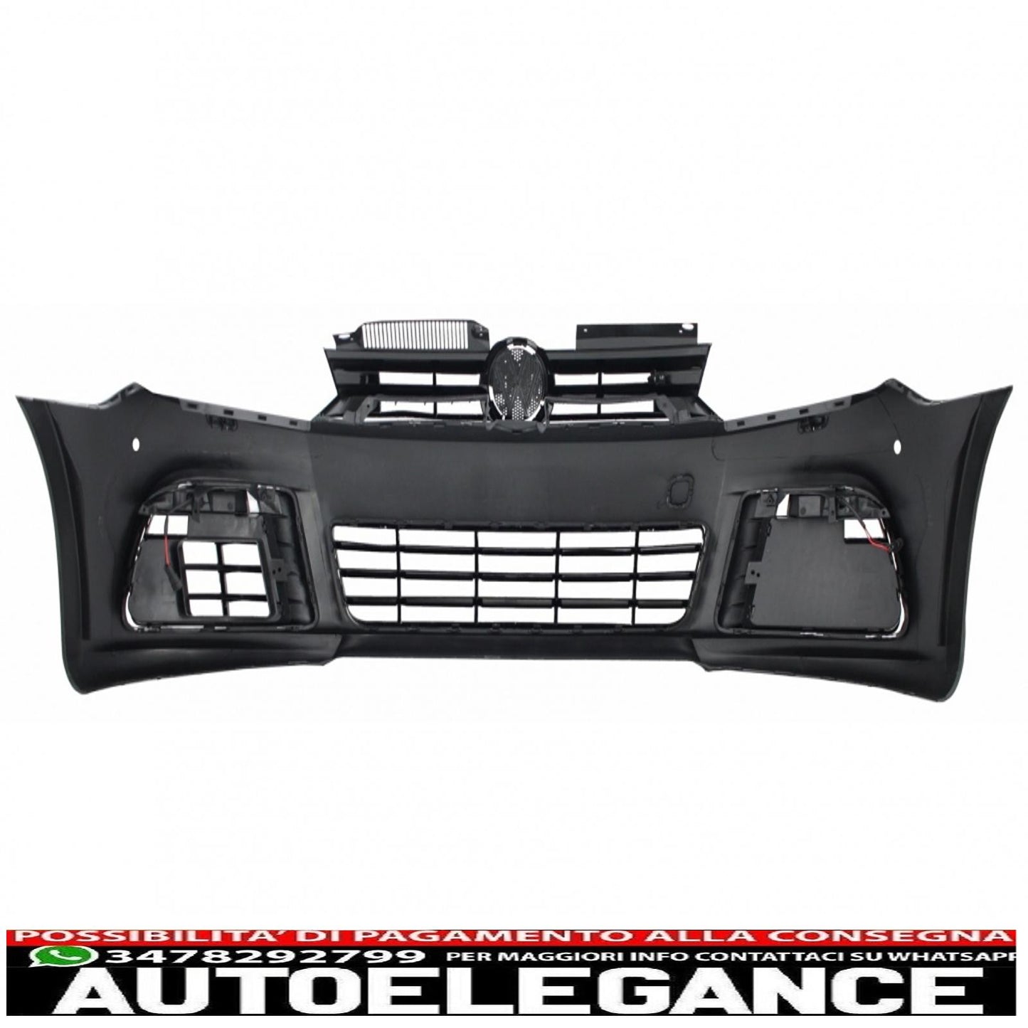 kit carrozzeria adatto per vw golf vi 6 mk6 (2008-2013) design r20 con minigonne laterali e sistema di scarico completo catback