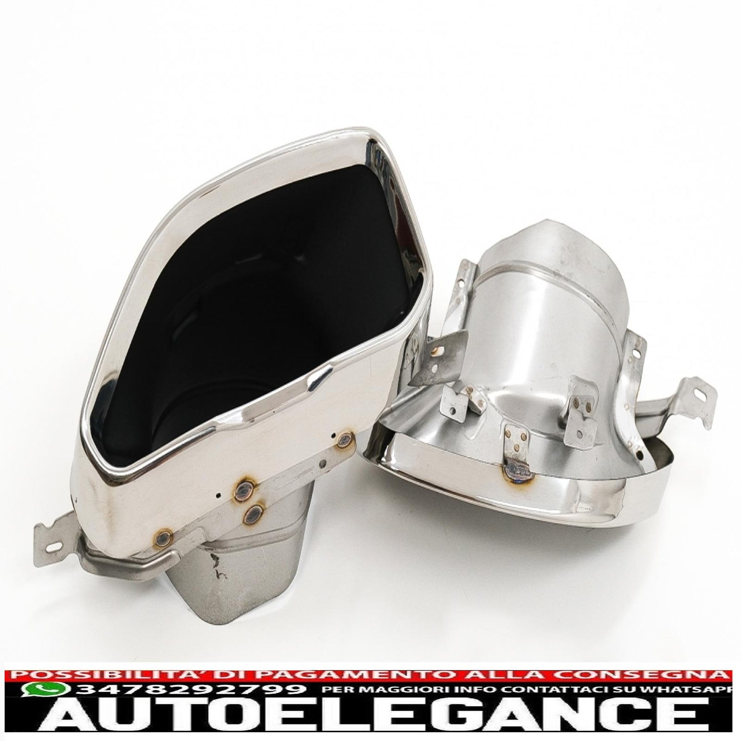 Diffusore mantovana per paraurti posteriore con terminali di scarico cromati adatto per BMW serie 3 G20 G28 berlina G21 Touring (2018-2022) M340i M Look