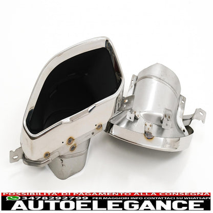 Diffusore mantovana per paraurti posteriore con terminali di scarico cromati adatto per BMW serie 3 G20 G28 berlina G21 Touring (2018-2022) M340i M Look