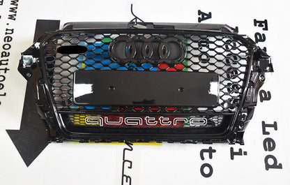 GRILLE SUITABLE FOR AUDI A3 8V 2012-2016 RS3 LOOK QUATTRO SPORTY DESIGN 