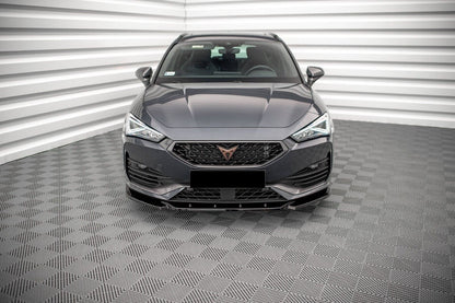 SPLITTER ADATTO PER SEAT CUPRA LEON 2020+ DESIGN SPORTIVO LOOK NERO LUCIDO