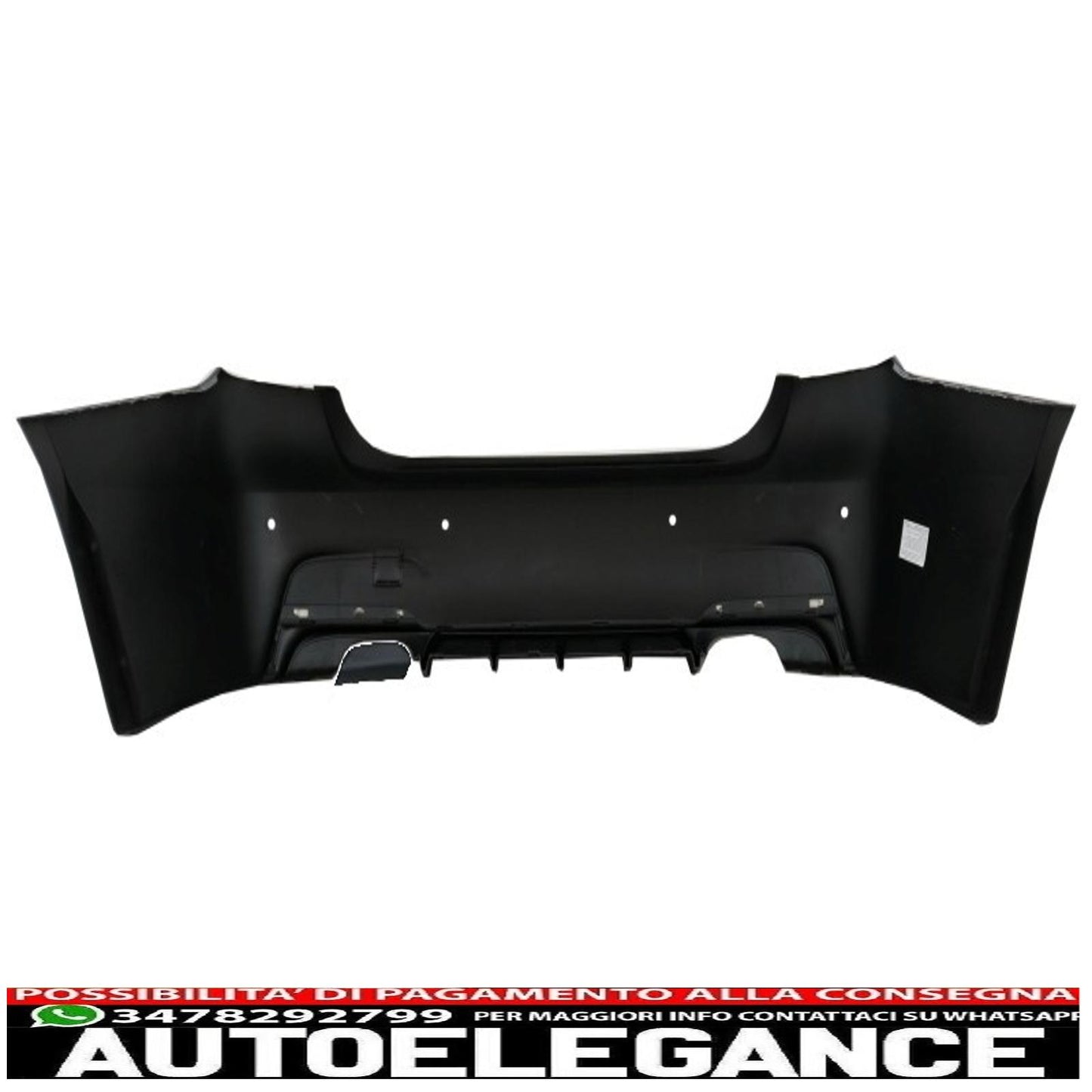 kit carrozzeria completo adatto per bmw serie 3 f30 (2011-2019) design m-performance con doppie punte cromate e parafanghi anteriori e cofano motore