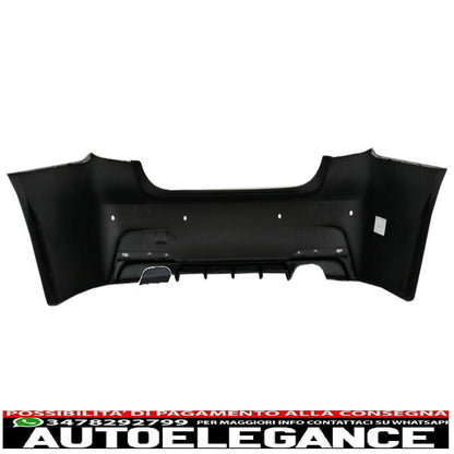kit carrozzeria completo adatto per bmw serie 3 f30 (2011-2019) design m-performance con doppie punte cromate e parafanghi anteriori e cofano motore