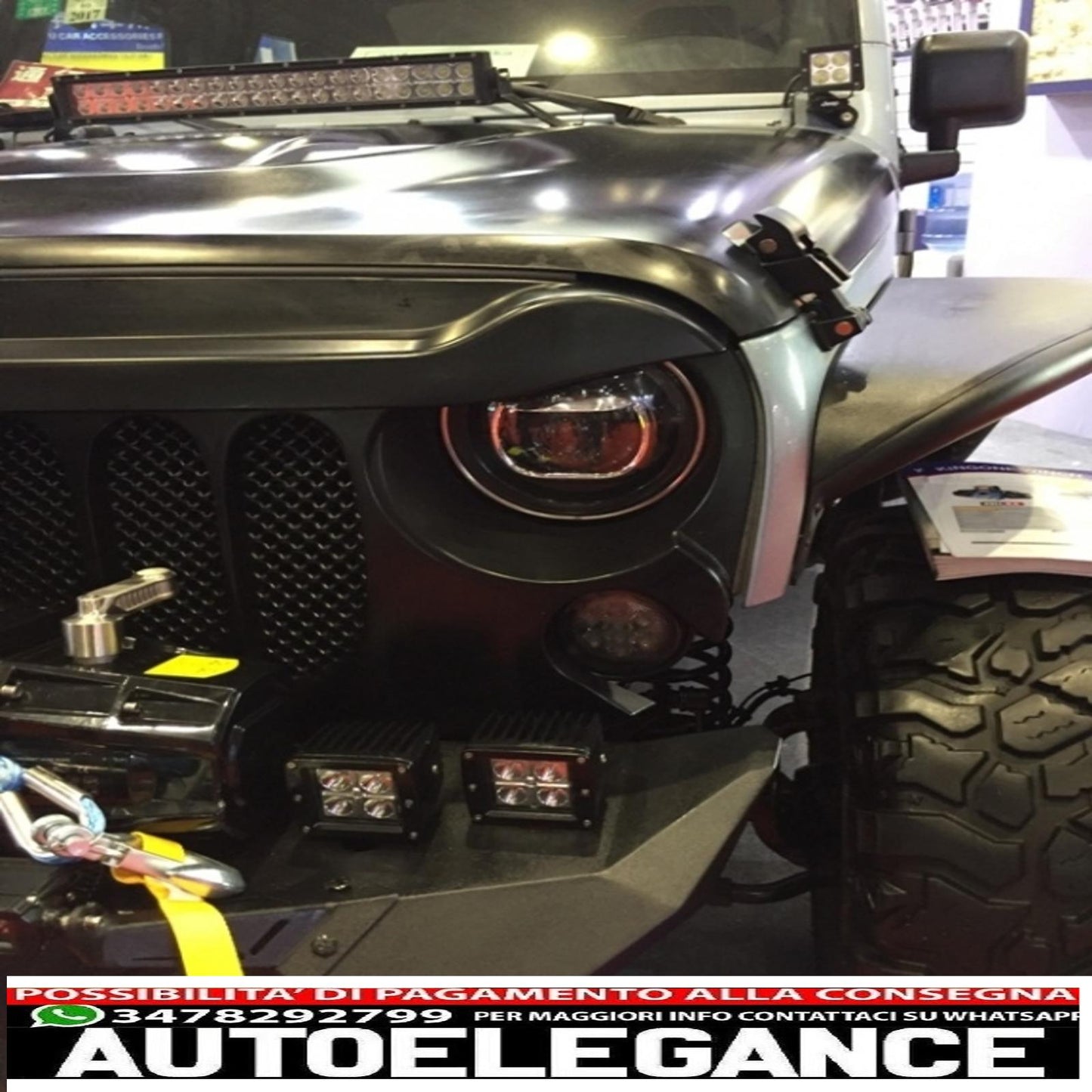 hid bi-xenon headlights suitable for jeep wrangler jk (2007-2017) 