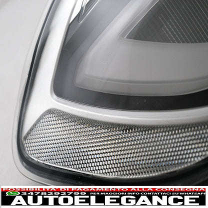 Rear lights with full led bar suitable for bmw 4 series f32 f33 f36 (2013-2016) smoked with static indicator