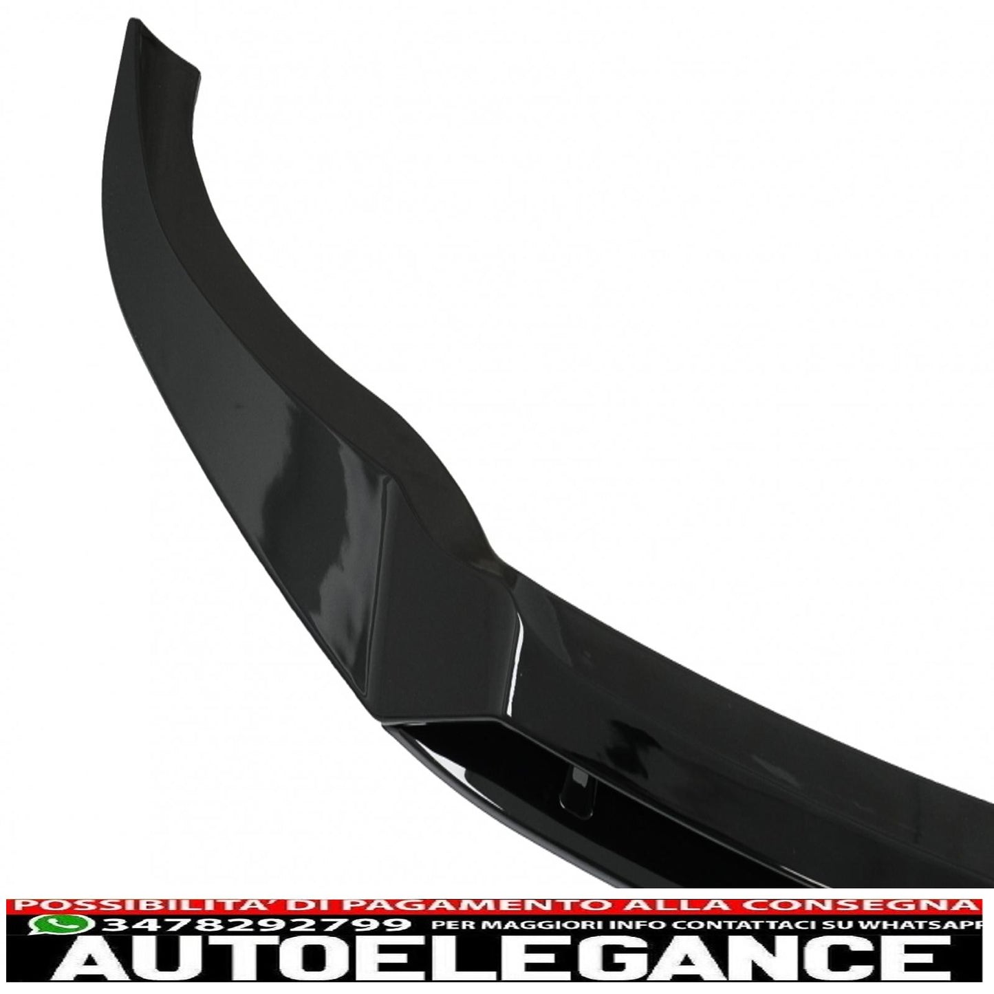 Front Bumper Spoiler Lip Fit For BMW X6 G06 X6M (2019-up) Piano Black