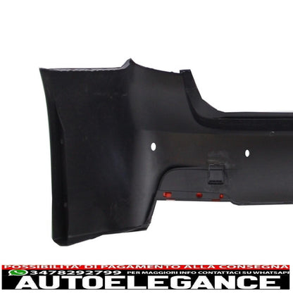 paraurti posteriore m-technik con diffusore a mantovana uscita singola/doppia terminale di scarico nero pianoforte terminali di scarico neri m performance adatto per bmw serie 3 f30 (2011+)