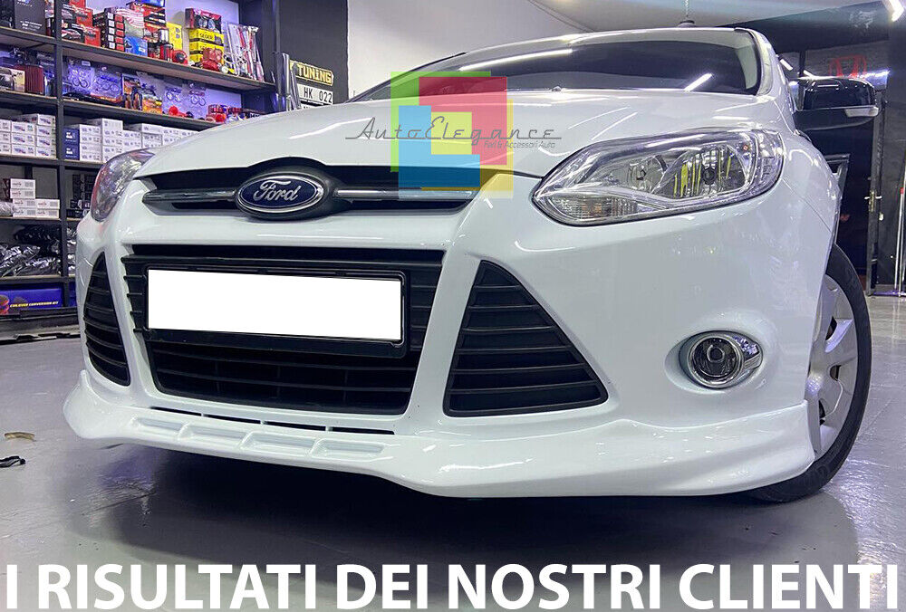 FORD FOCUS 3 III 2011-2014 FRONT BUMPER SPOILER ABS SPORTY LOOK ST 