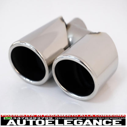 Exhaust tips exhaust tips suitable for audi q5 8r (11.2008-2016) design sq5 chrome 