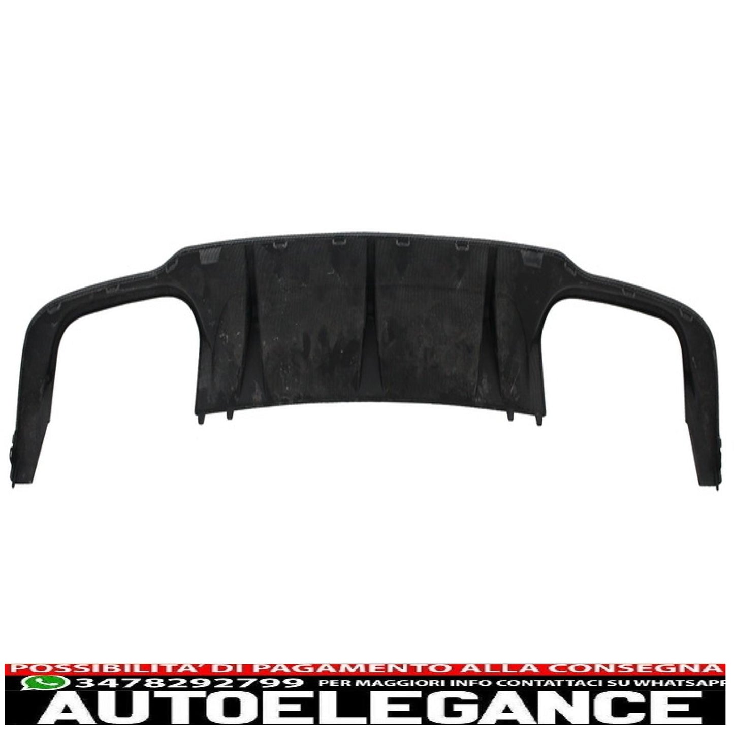 Diffusore d'aria per mantovana paraurti posteriore adatto per mercedes classe c w204 c204 amg sport line (2012-2014) design in carbonio