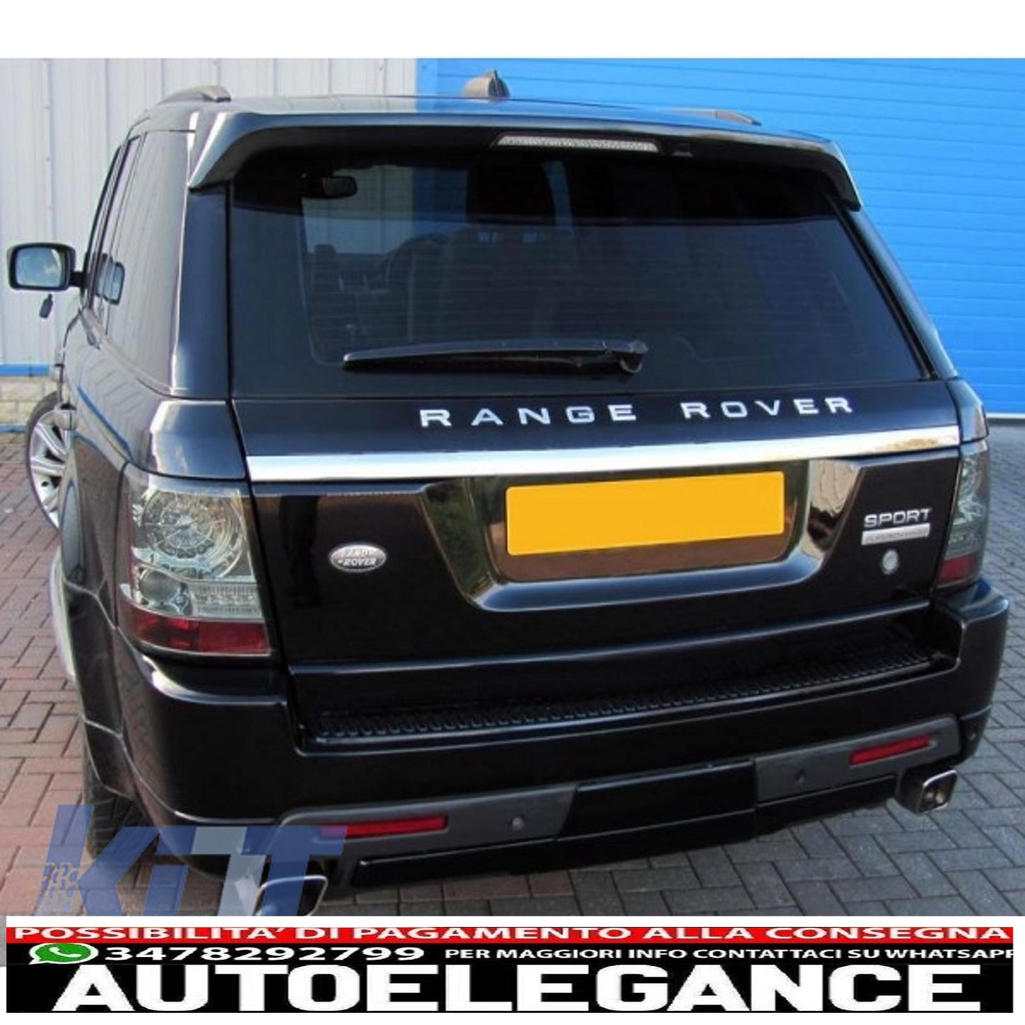Titanium Silver Rear Boot Lid Conversion Kit Suitable for Land Range Rover Sport L320 (2005-2011) 2012 Autobiographical Restyling Style Look 