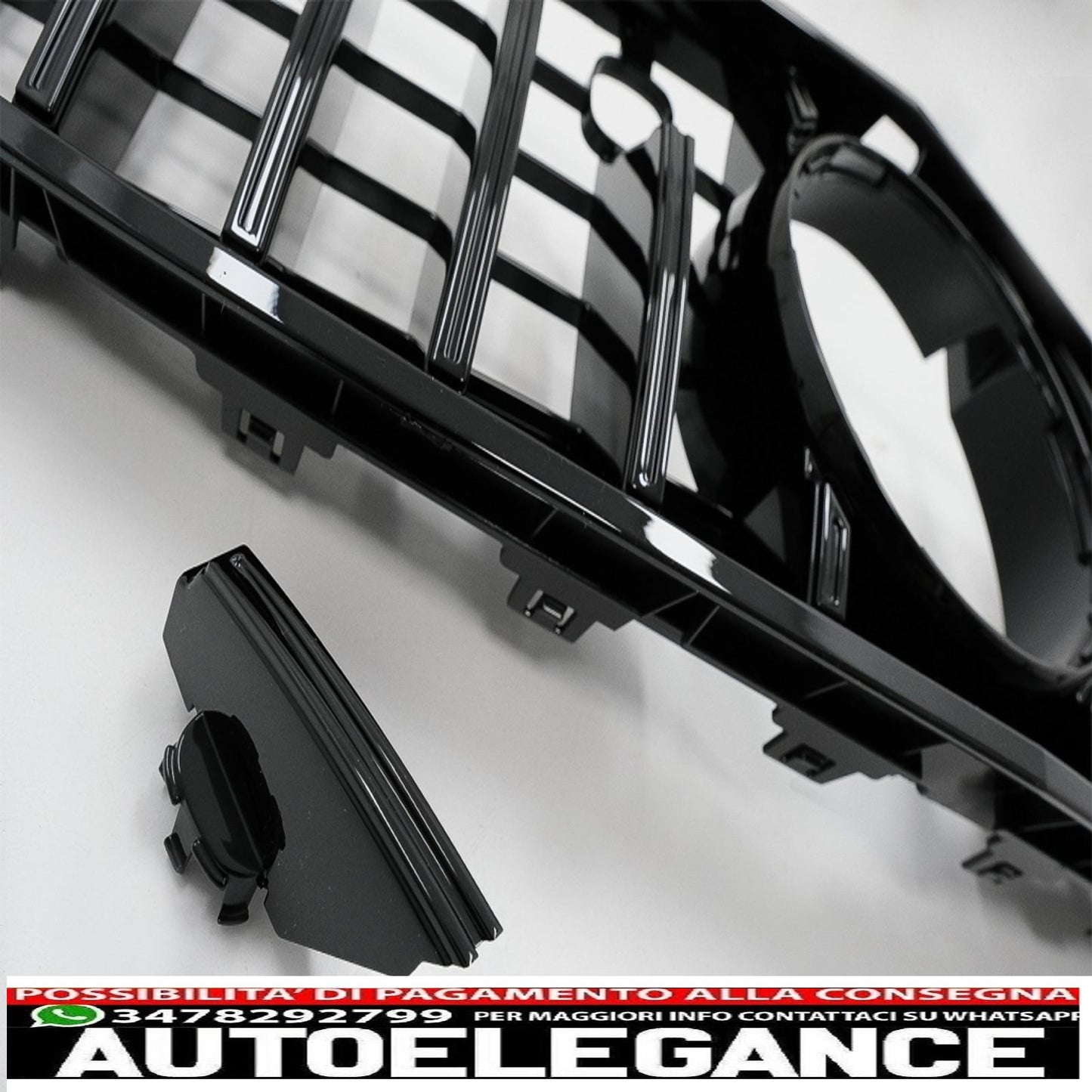 center grille suitable for mercedes s class coupe c217 (2014-2017) cabrio a217 (2015-2017) gt-r design panamericana black