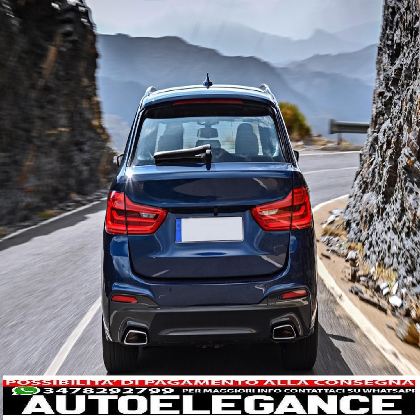 Rear bumper suitable for BMW 5 Series Touring G31 (2017-up) m-technik design