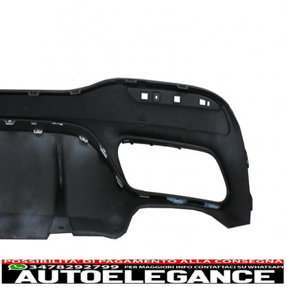 Diffusore d'aria per paraurti posteriore con terminali di scarico adatto per mercedes classe gls x166 suv facelift (09.2015-2019) design gls63