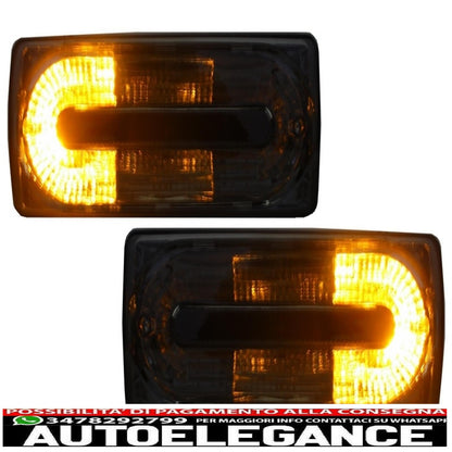 Rear lights suitable for mercedes g class w463 g55 design (1989-2015) black smoke edition