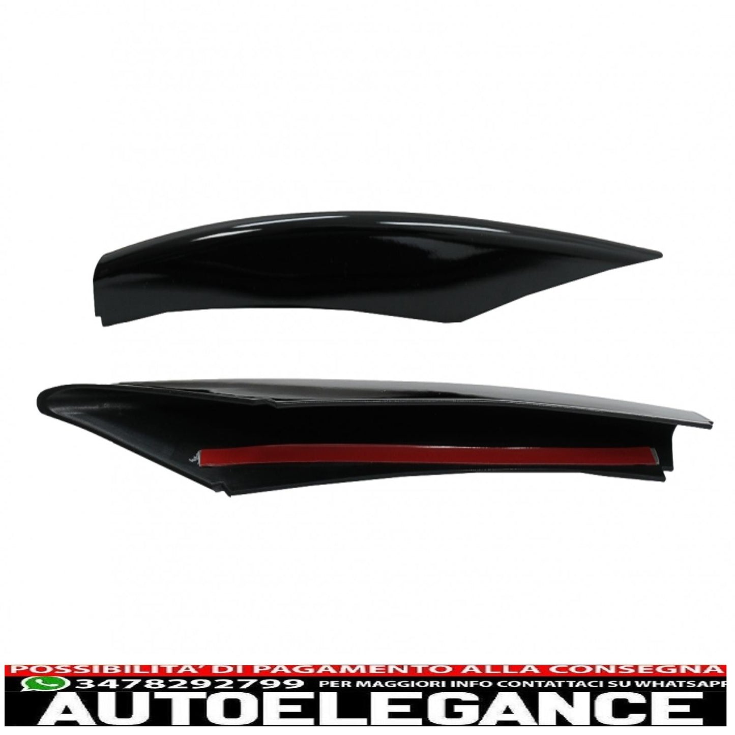 Front Bumper Splitter Aero Wings Fit For Mercedes A Class W177 Hatchback V177 Sedan (04.2018-up) A45 Piano Black Design