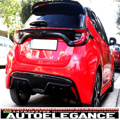 Rear Bumper Diffuser Suitable For Toyota Yaris Mk4 XP210 (2020-up) Piano Black