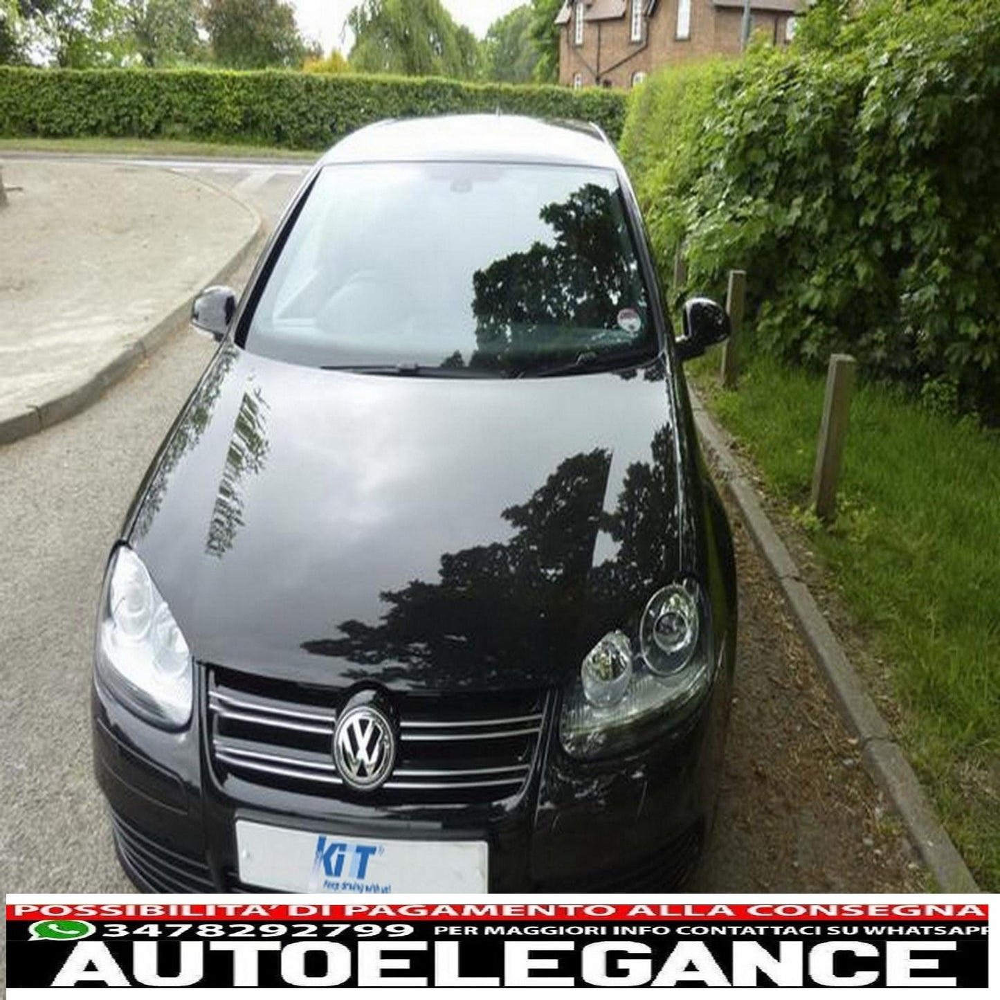 griglia anteriore adatta per vw golf 5 v (2003-2009) r32 design nera