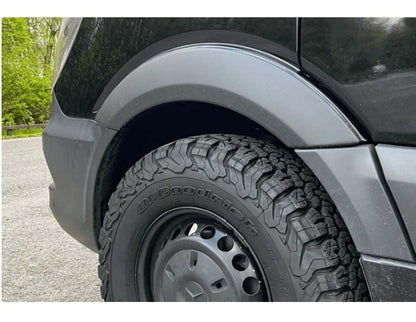 FENDER EXTENSIONS SUITABLE FOR MERCEDES SPRINTER W906 2014-2018 MATT BLACK LOOK