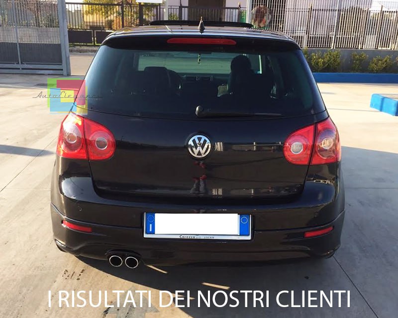 DIFFUSORE ADATTO PER VW GOLF 5 NERO LUCIDO ABS GTD GTI LOOK SPORTIVO