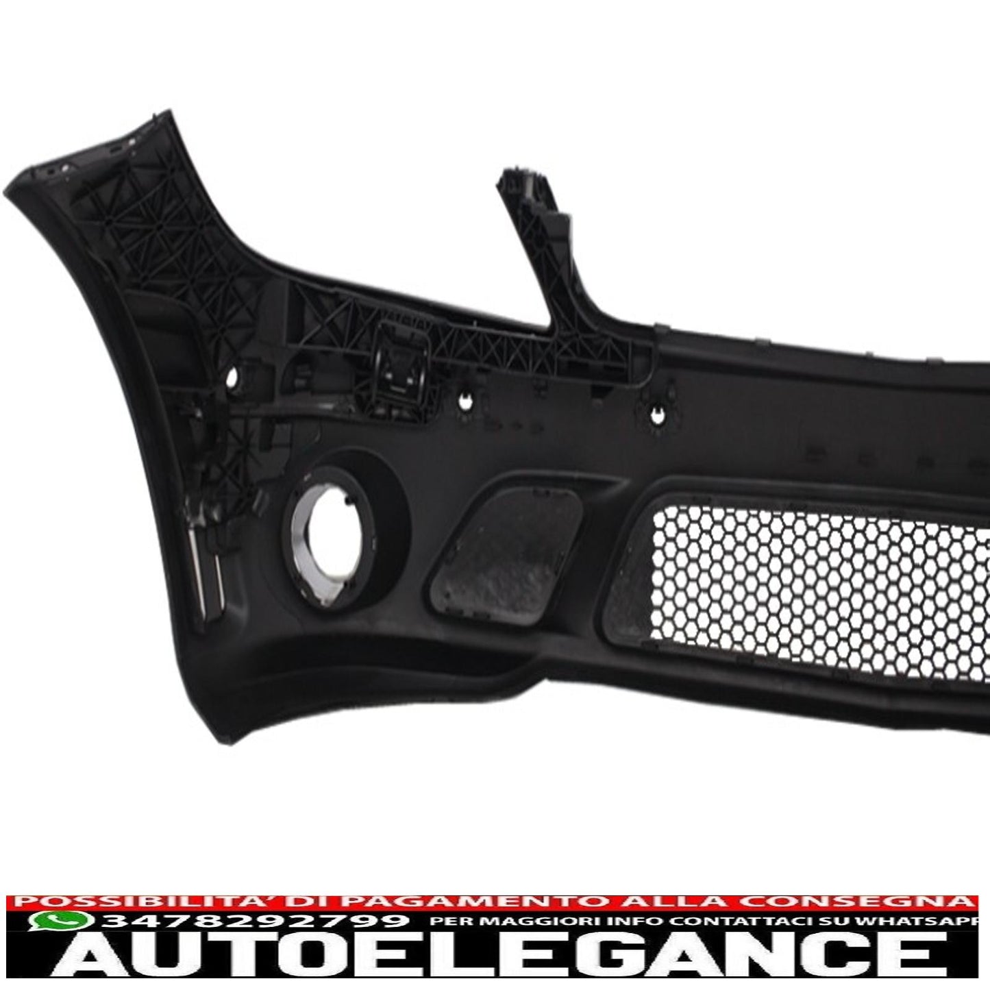 paraurti anteriore adatto a mercedes classe c w204 (2007-2012) design c63 con pdc