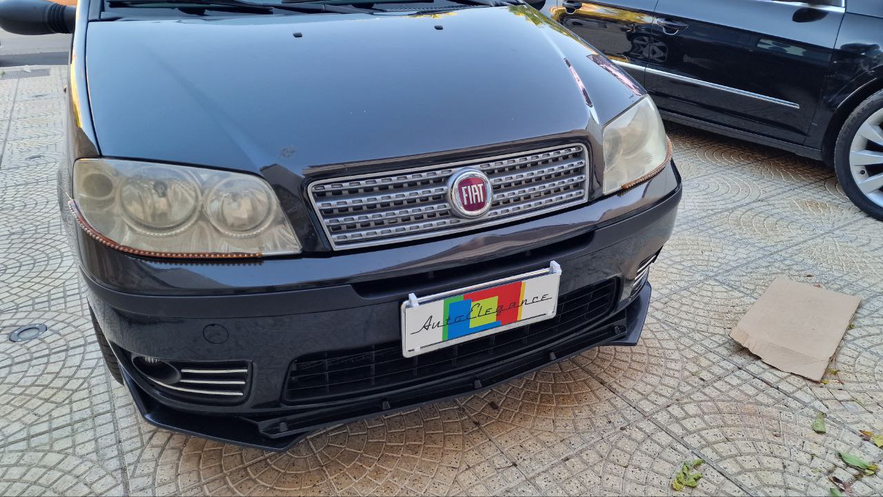FRONTSPLITTER PASSEND FÜR FIAT PUNTO 188 SCHWARZGLÄNZEND LOOK SPORTLICHES DESIGN