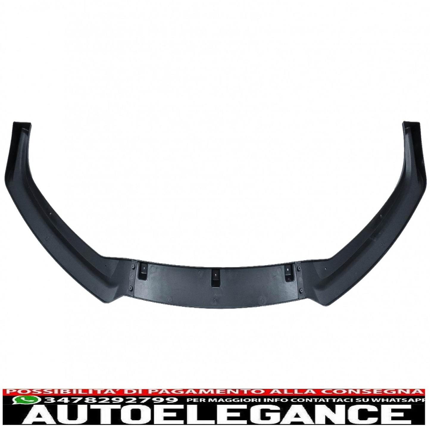 Front bumper additional spoiler suitable for audi a4 b9 8w sedan avant (2016-2018) piano black 