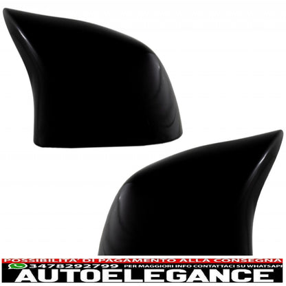 Trunk Spoiler with Mirror Caps Suitable for BMW X6 F16 (2015-2019) Sport Performance Design Piano Black 