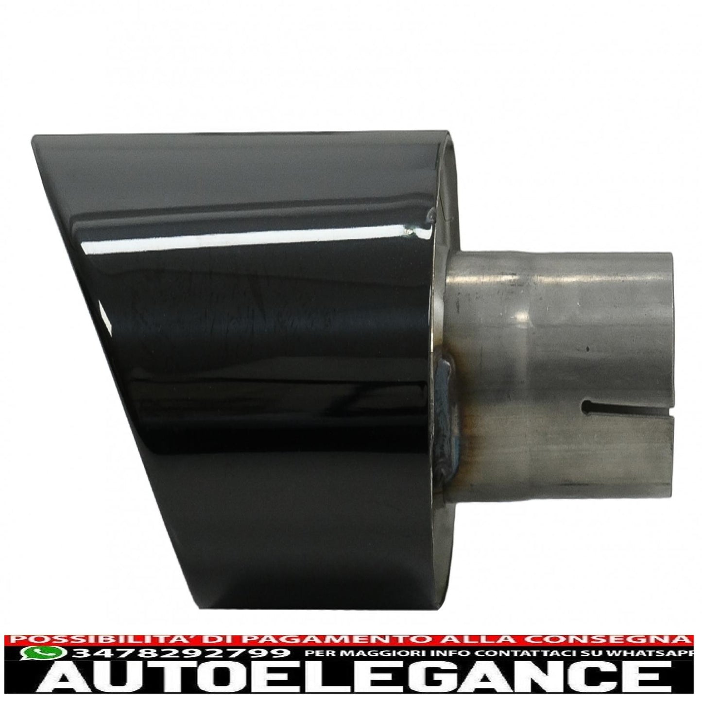 Exhaust tips exhaust tips suitable for audi a4 b9 (2016-2019) a5 f5 (2017-2019) black 
