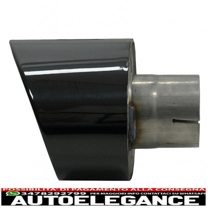 Exhaust tips exhaust tips suitable for audi a4 b9 (2016-2019) a5 f5 (2017-2019) black 