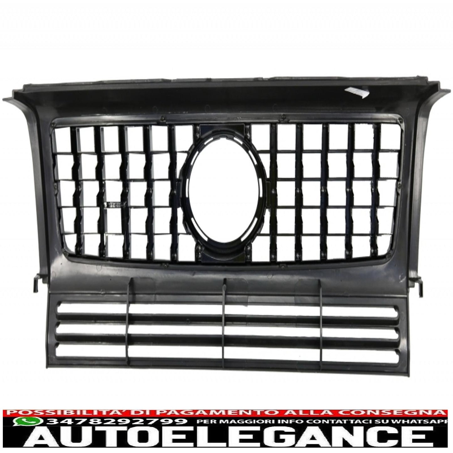 front bumper assembly suitable for mercedes g-class w463 (1989-2012) g65 design with g63 grille gt-r panamericana design 