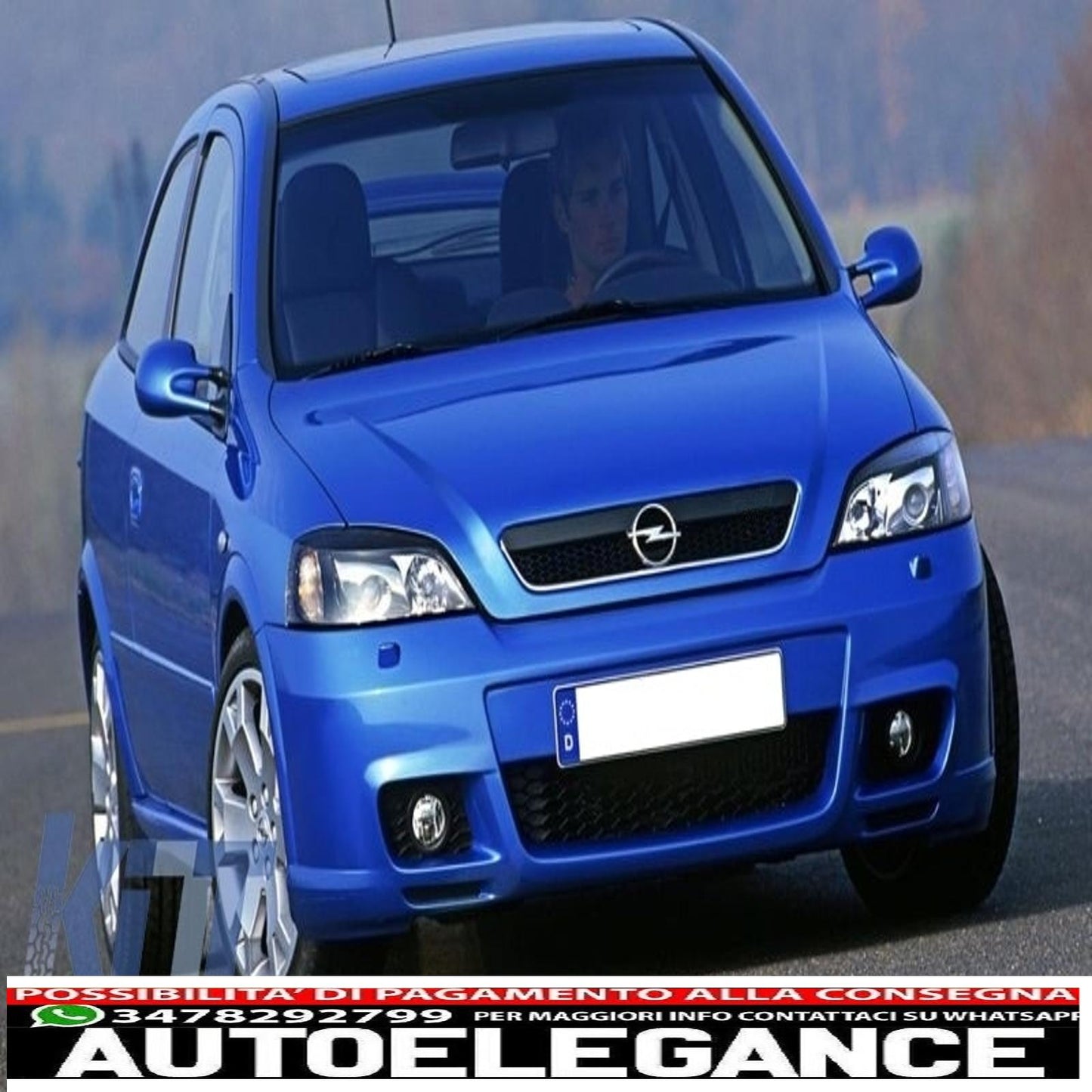 Front bumper suitable for opel vauxhall astra g (1998-2005) opc design 
