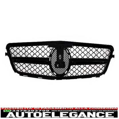 body kit suitable for mercedes c-class w204 restyling c63 design with glossy black sports front grille