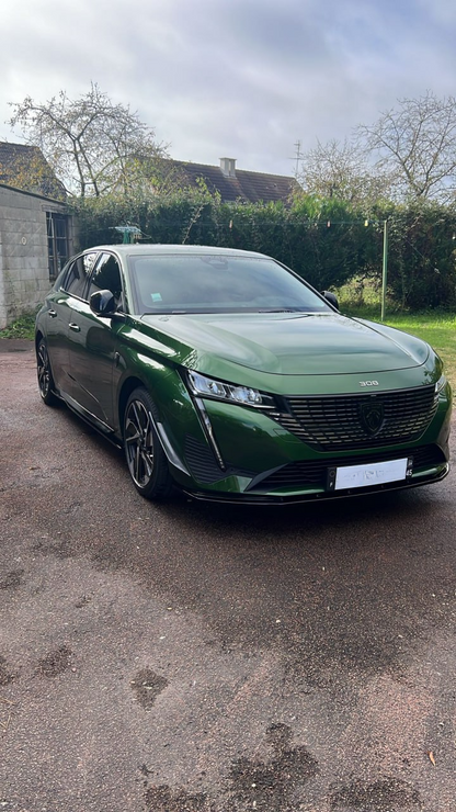 MINIGONNE ADATTE PER PEUGEOT 308 LOOK NERO LUCIDO DESIGN SPORTIVO