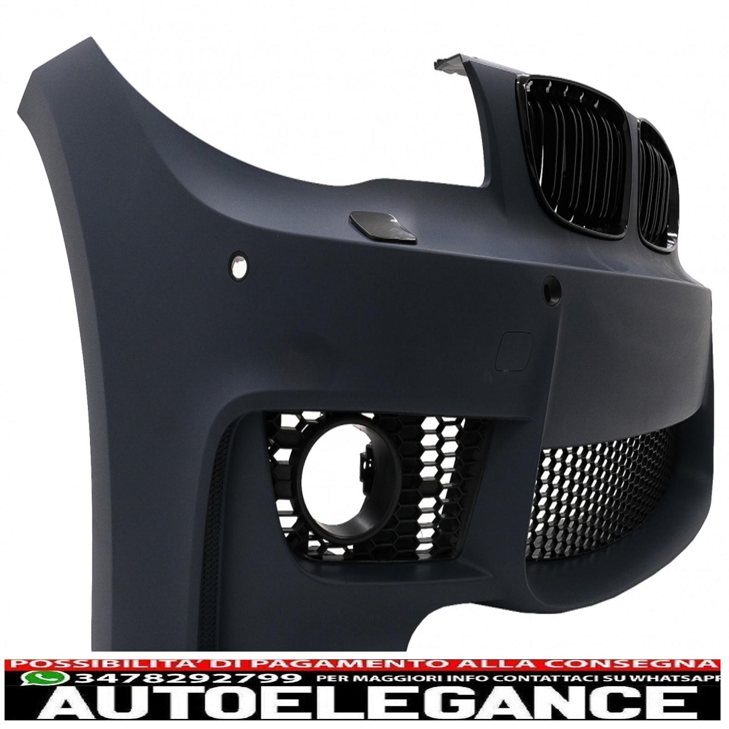 front bumper suitable for bmw 1 series e81 e82 e87 e88 (2004-2011) design 1m with sra pdc 