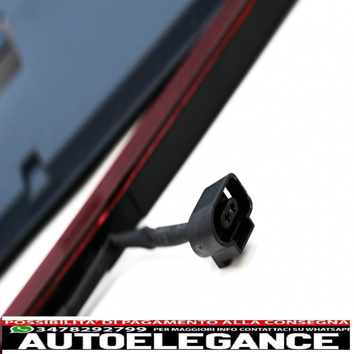 Rear bumper roof spoiler with led stop light suitable for vw golf 6 vi (2008-2012) exhaust system and side skirts gti design