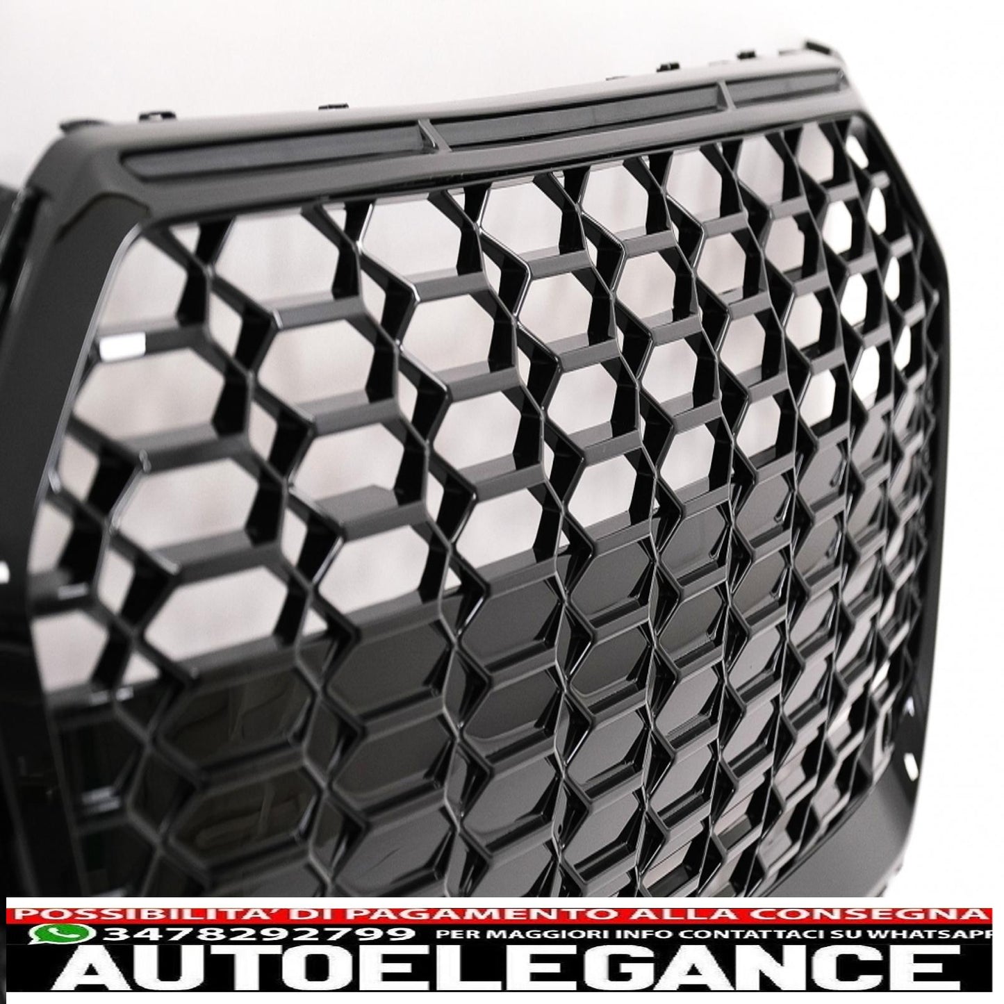 front grille suitable for audi a5 f5 facelift (2019 onwards) racing look piano black 