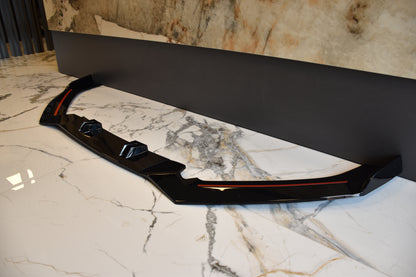 SPLITTER ADATTO PER AUDI A6 4G C7 2015-2018 RS6 (AFTER) LOOK NERO LUCIDO