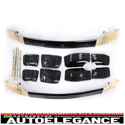 Roof rails suitable for bmw x6 e71 e72 (2008-2015) black