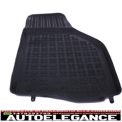 Black rubber mat suitable for Seat Leon 1p (2005-2013) Skoda Octavia II (2004-2013) VW Golf 5 Golf 6 (2003-2013) Jetta V (2005-2010) Scirocco iii (2008-2017)