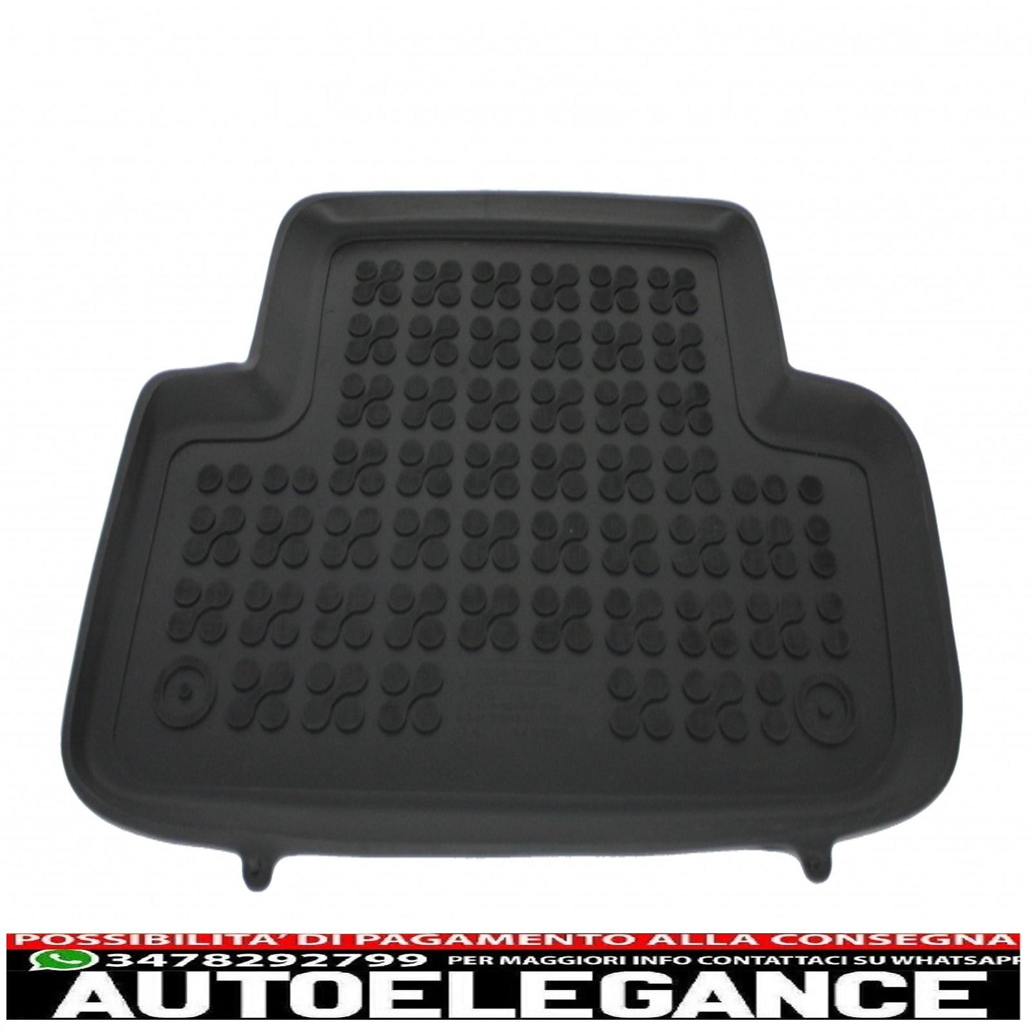 Black rubber mat suitable for audi a4 b8 03/2008-2015, a5 sportback (liftback) 09.2009-2016