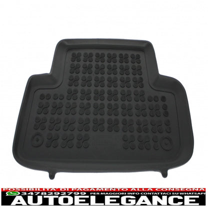 Black rubber mat suitable for audi a4 b8 03/2008-2015, a5 sportback (liftback) 09.2009-2016