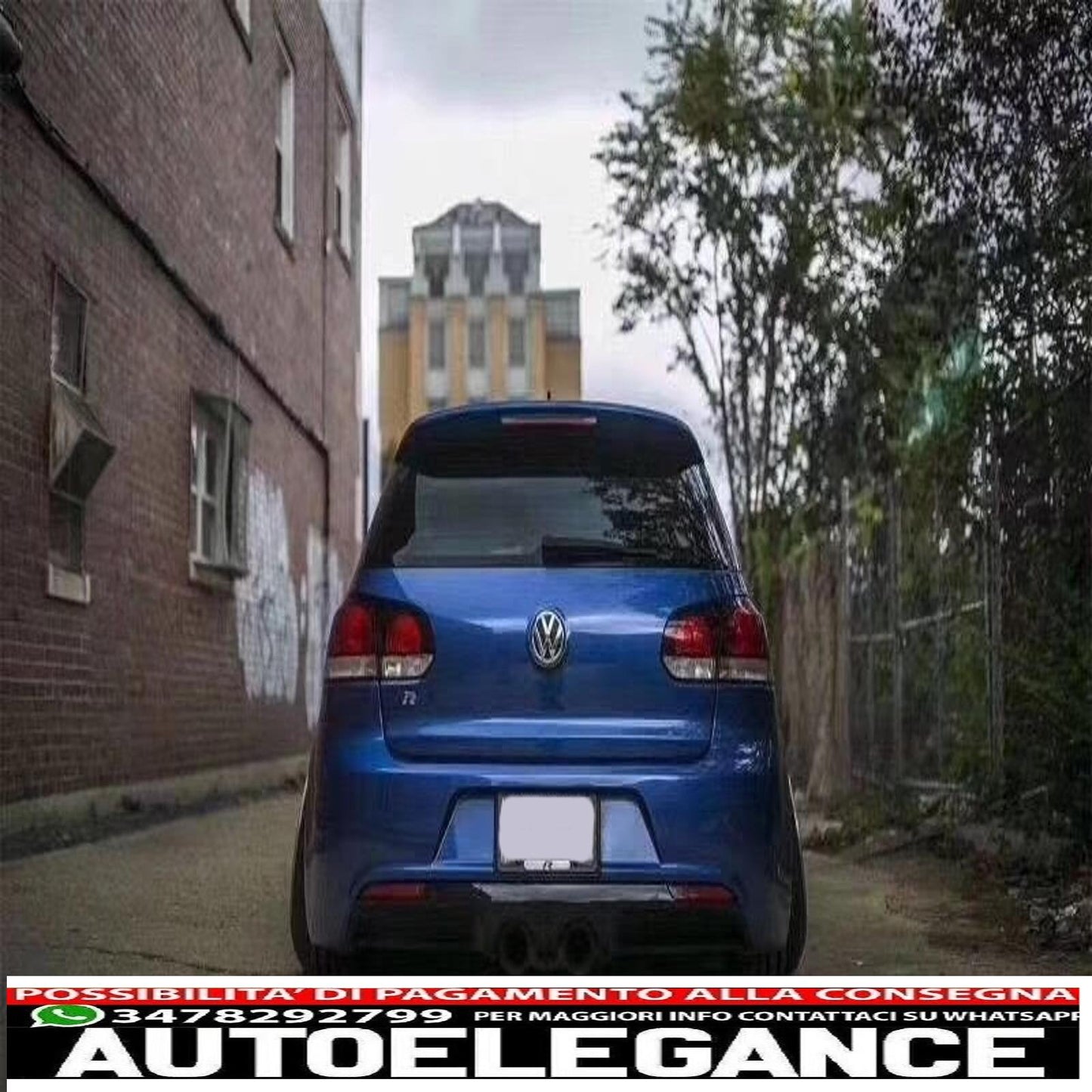 roof spoiler suitable for vw golf vi 6 mk6 (2008 onwards) design r20