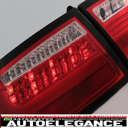 led rear lights suitable for audi a5 8t coupe cabrio sportback (2007-2009) transparent red