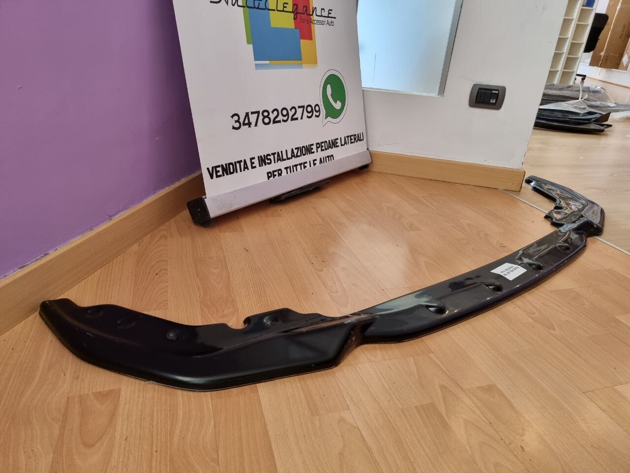 SPLITTER SERIE 3 G20 G21 MSPORT 2018-2022 LOOK NERO LUCIDO