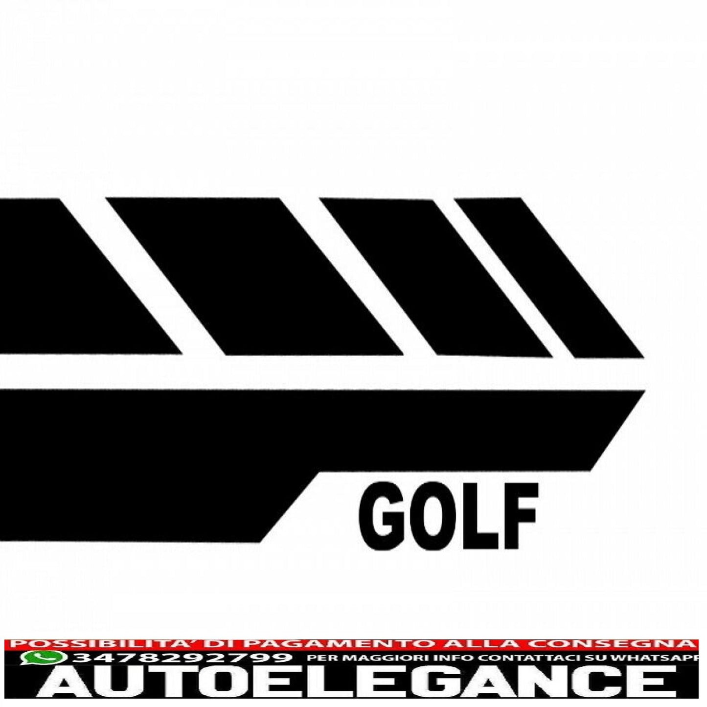 side skirts with side decals black vinyl sticker suitable for vw golf 7 vii hatchback (2013-2017) gti design