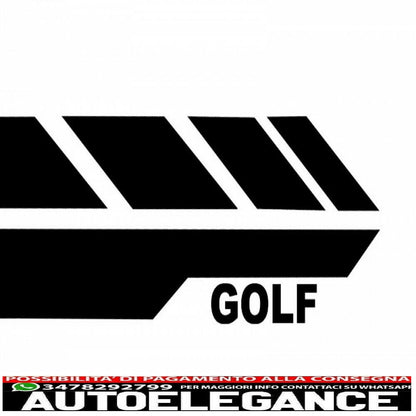 side skirts with side decals black vinyl sticker suitable for vw golf 7 vii hatchback (2013-2017) gti design