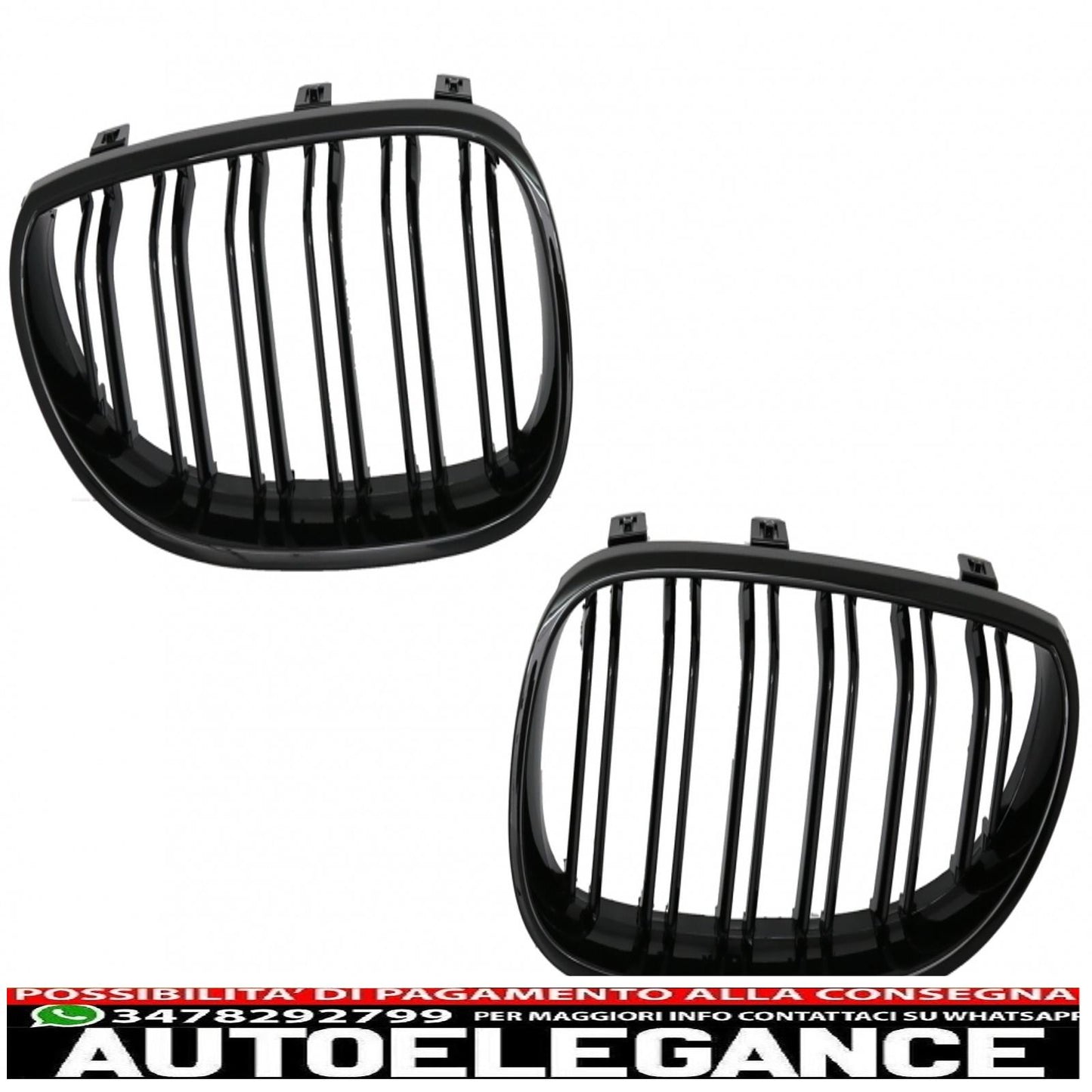 paraurti anteriore con griglie a rene centrale adatto per bmw serie 5 e60 berlina e61 touring (2003-2010) design m4