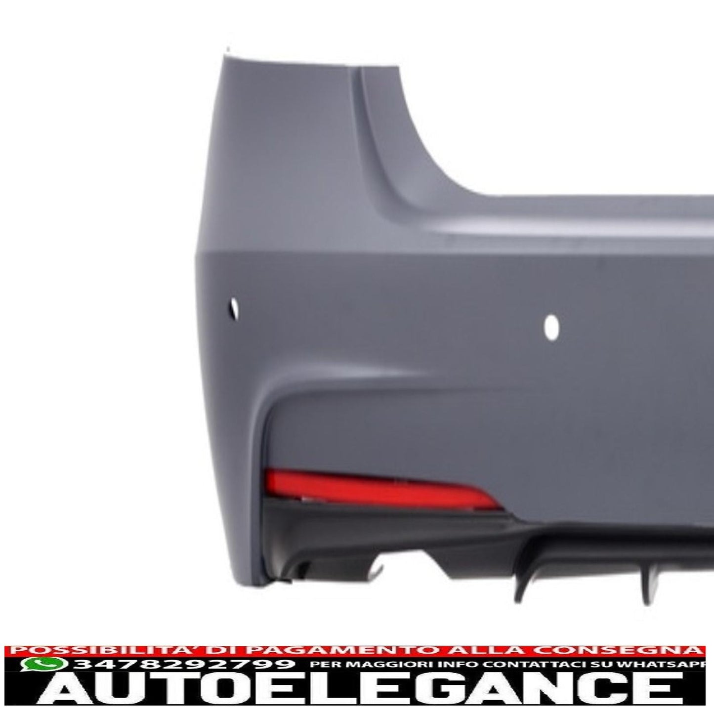 complete body kit suitable for BMW F30 (2011-up) single exhaust outlet in m-performance design 