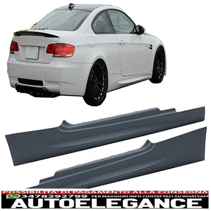 side skirts suitable for bmw 3 series e92 e93 (2005-2014) coupe cabrio m-technik design 